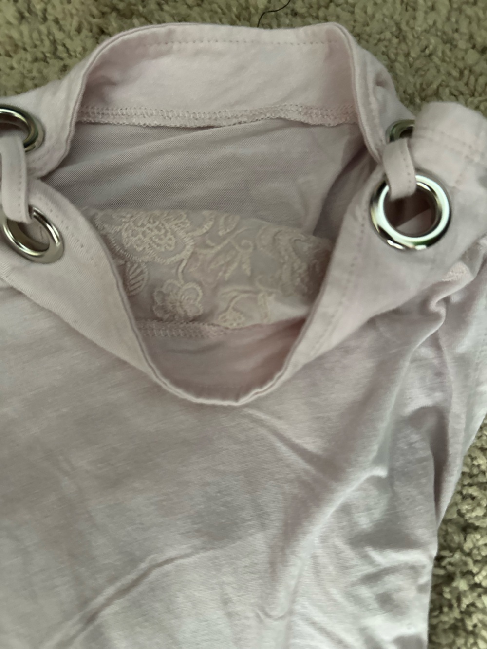 Cable And Gaige Dusty Pink Cold Shoulder Blouse Size XL - Picture 3 of 5